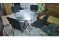Bán Bàn Ăn Kiếng 4 Ghế Cũ Giá Rẻ